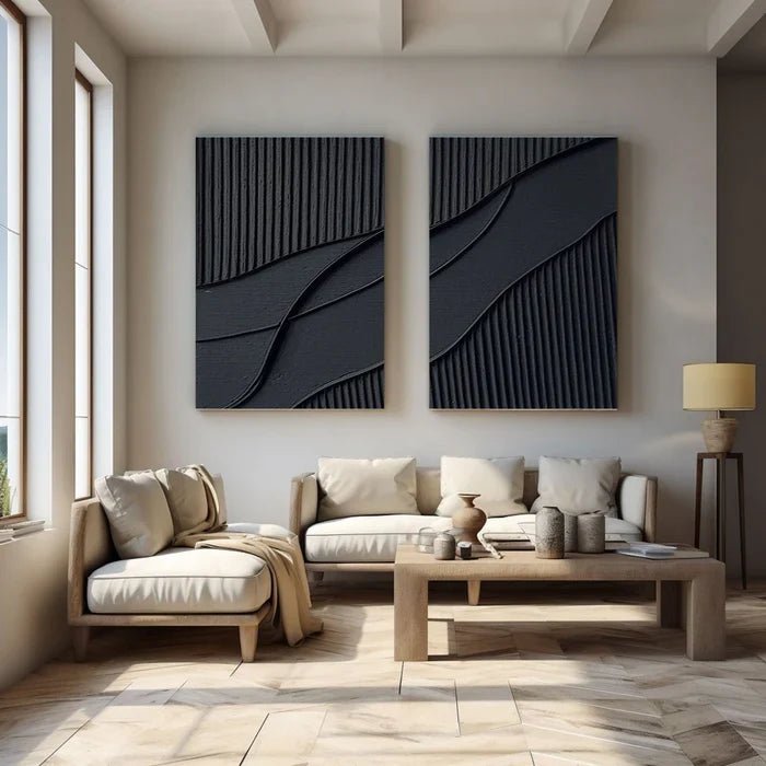 Abstract Painting Set Of 2 RAB654 - royalbrushart