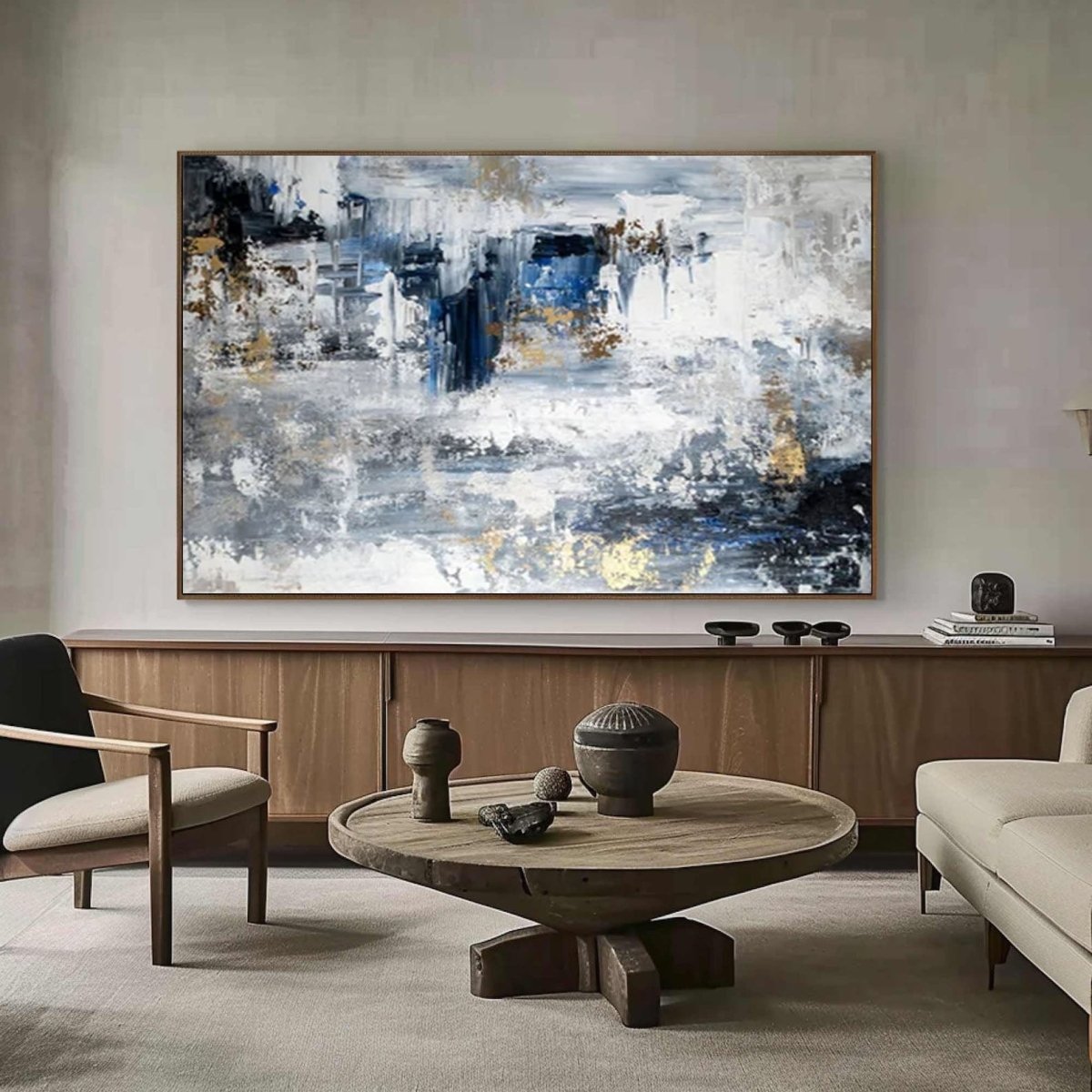 Scandinavian Minimalist Painting RAB085 - royalbrushart