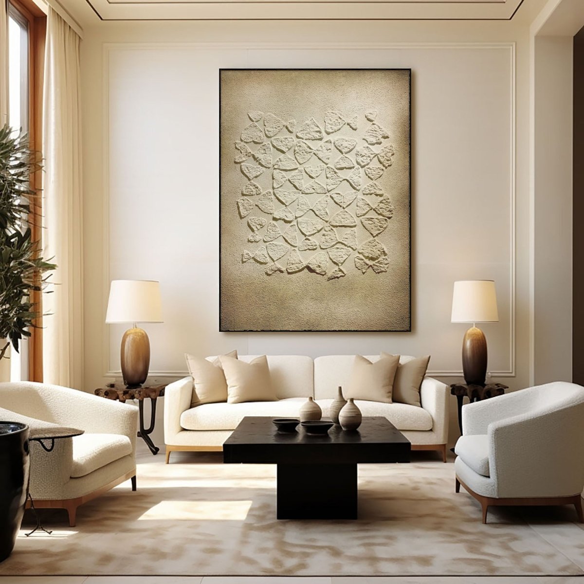 Plaster Art Texture Painting HBV198 - royalbrushart