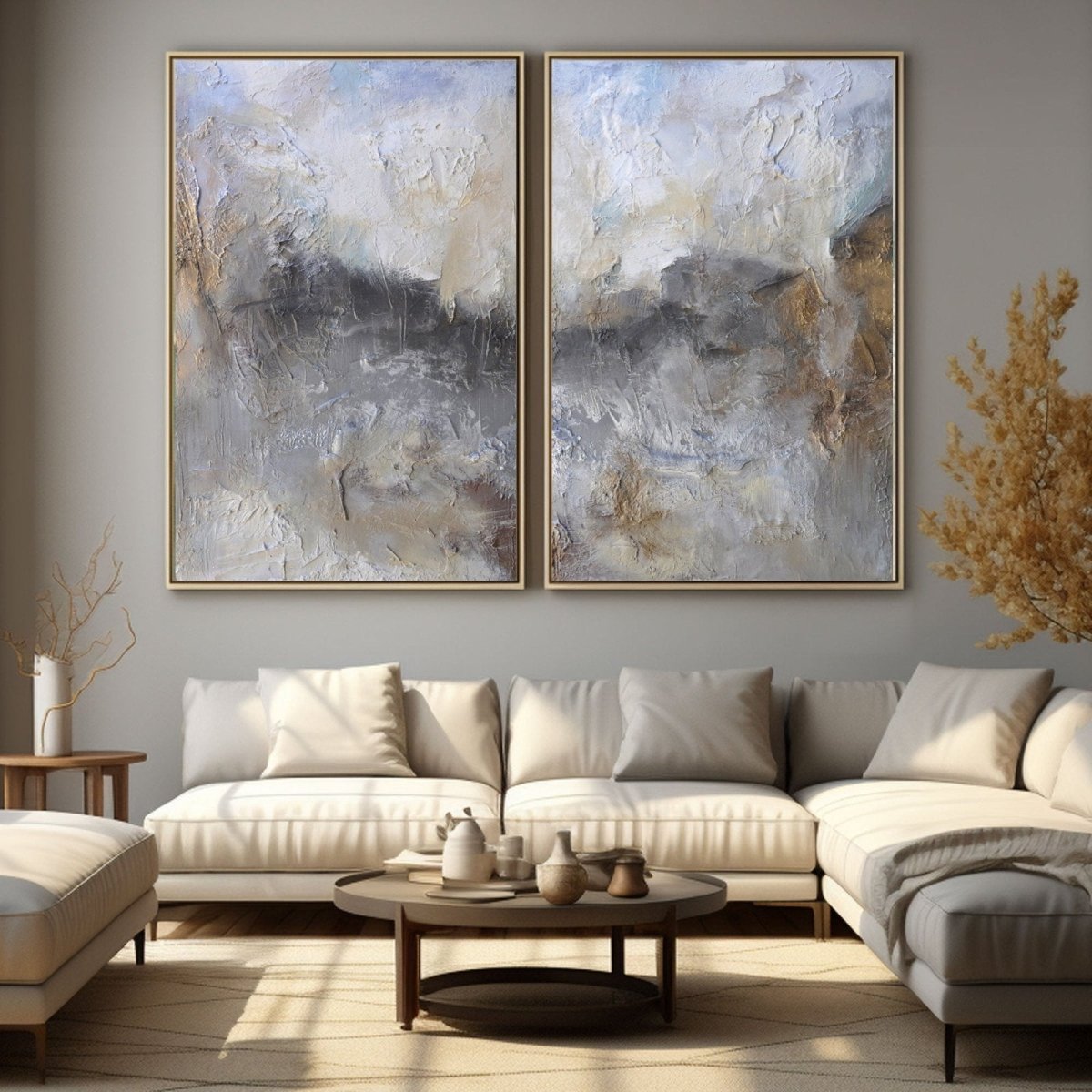 Abstract Painting Set Of 2 RAB652 - royalbrushart