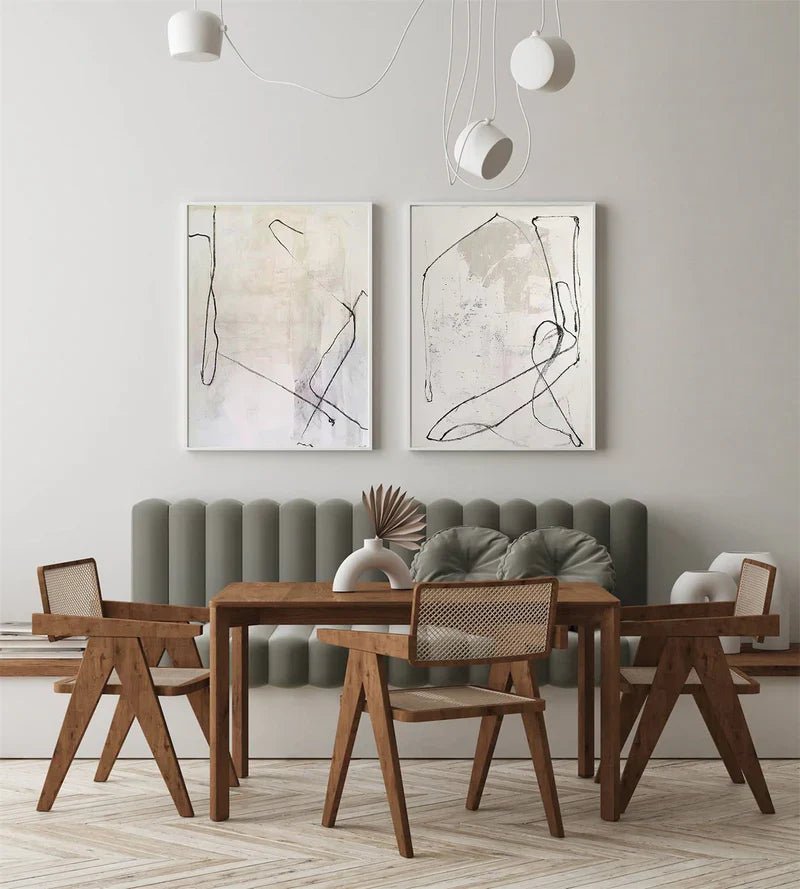 Contemporary Minimalist Art Set Of 2 RAB697 - royalbrushart