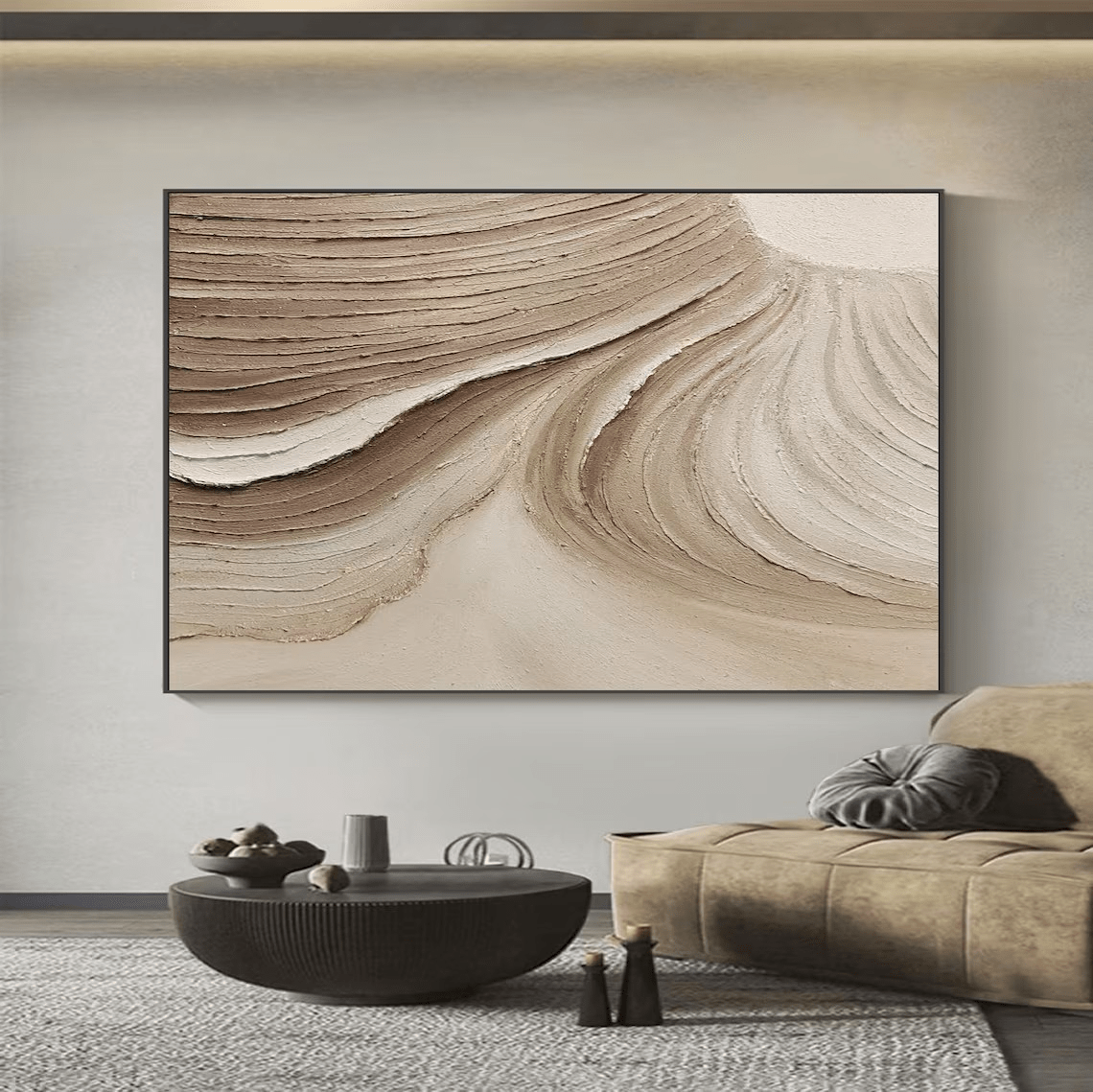 Earthy Tone Textured Wall Art RAB073 - royalbrushart