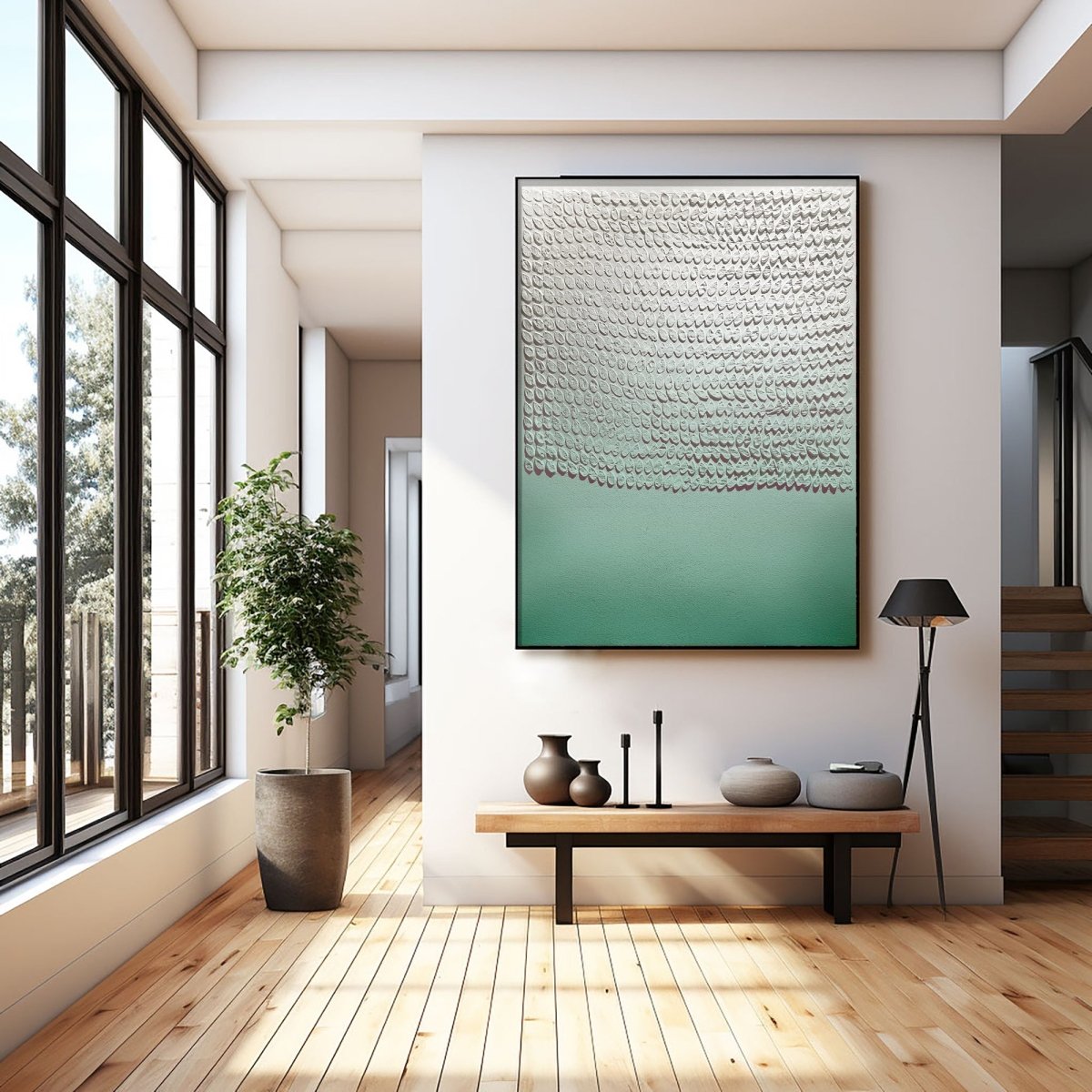 Plaster Art Texture Painting HBV221 - royalbrushart