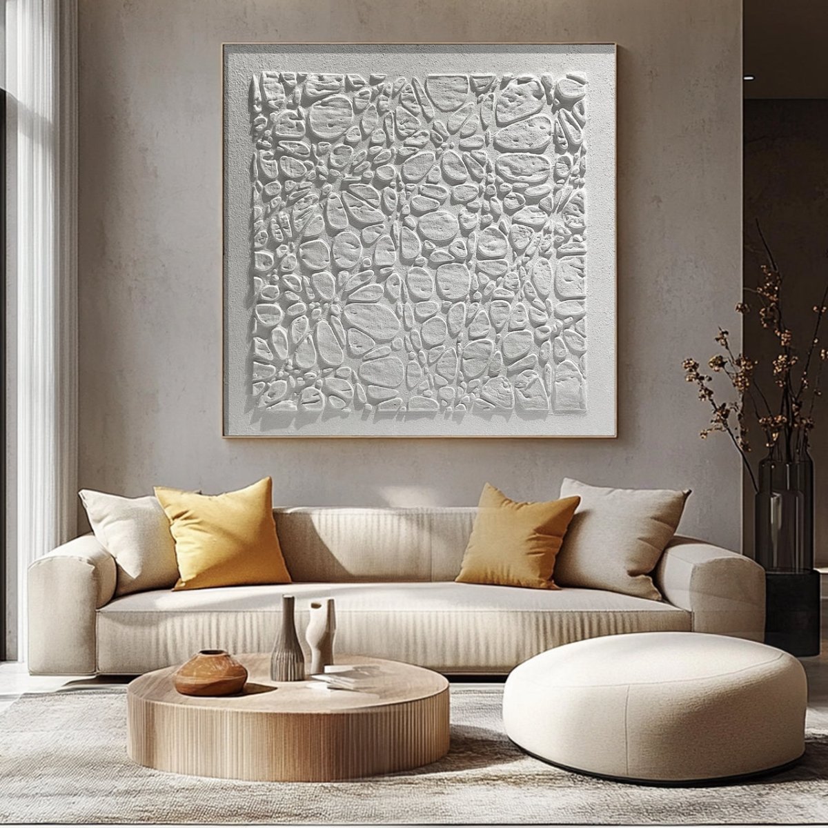 Plaster Art Texture Painting HBV211 - royalbrushart