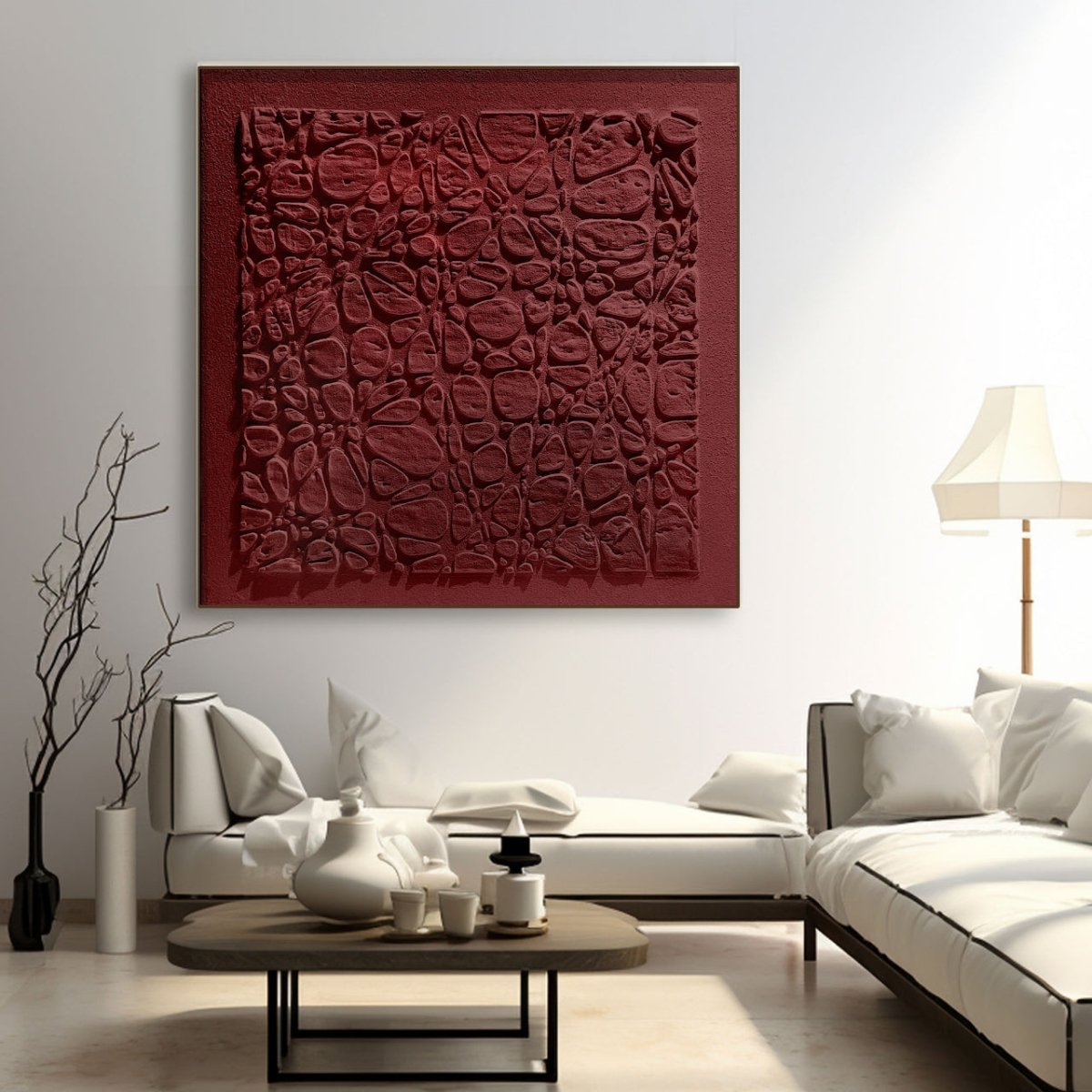 Plaster Art Texture Painting HBV208 - royalbrushart