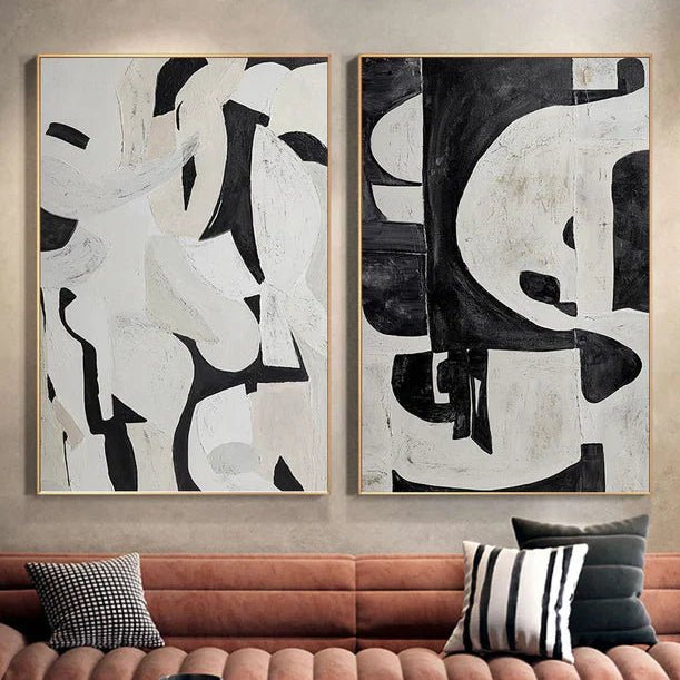 Abstract Painting Set Of 2 RAB725 - royalbrushart