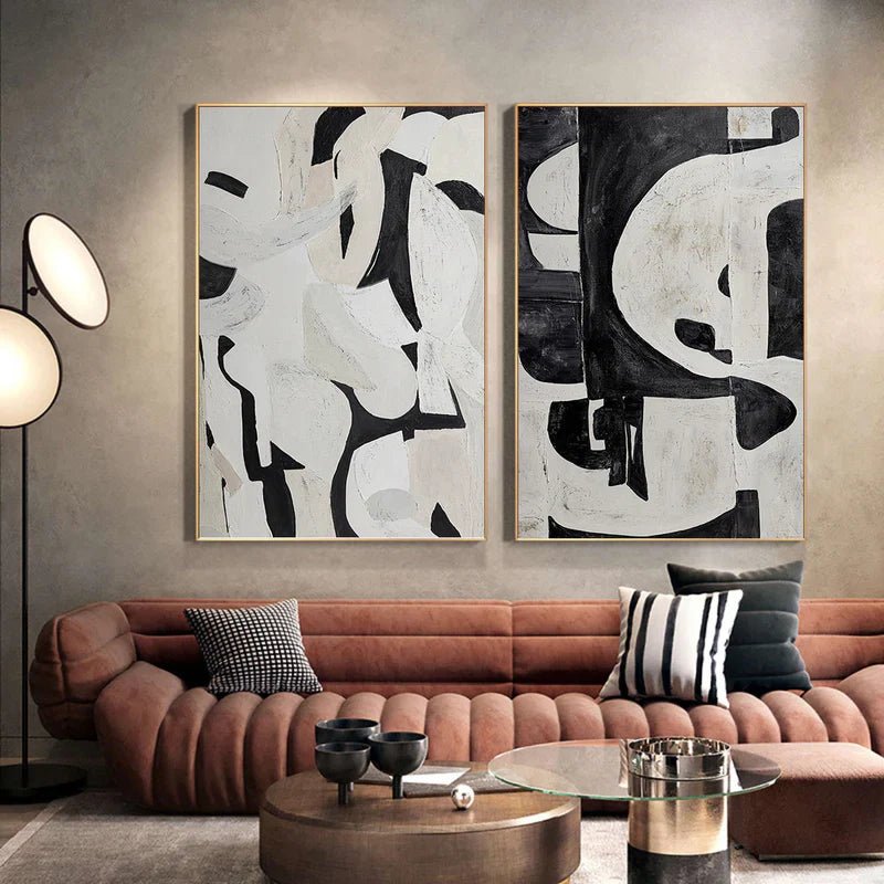 Abstract Painting Set Of 2 RAB725 - royalbrushart
