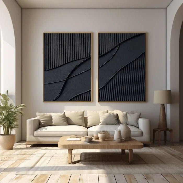 Abstract Painting Set Of 2 RAB654 - royalbrushart