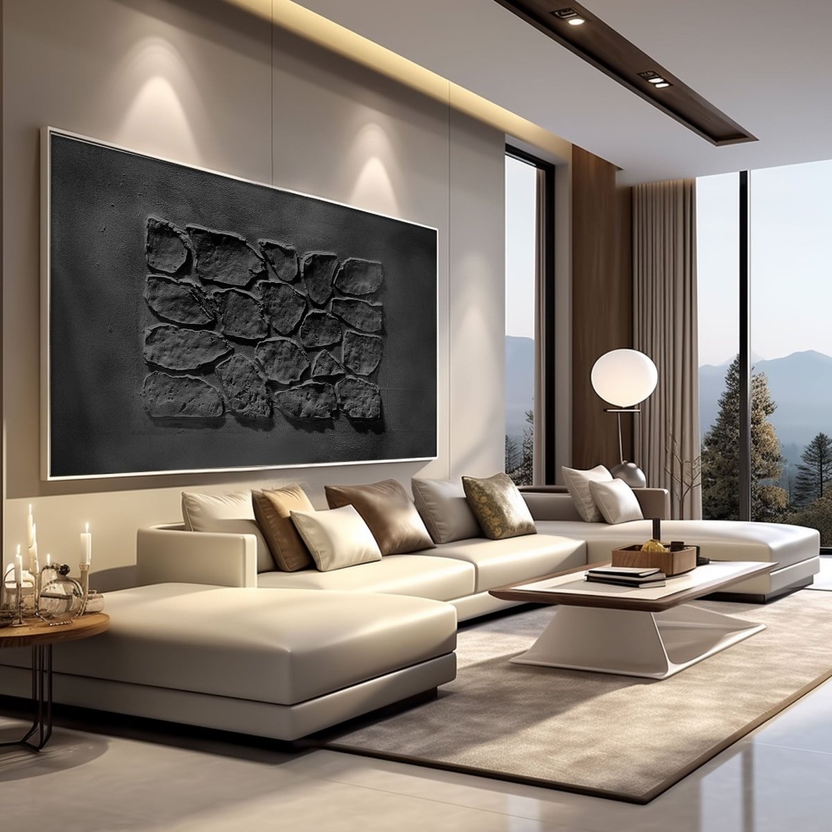 Plaster Art Texture Painting HBV219 - royalbrushart