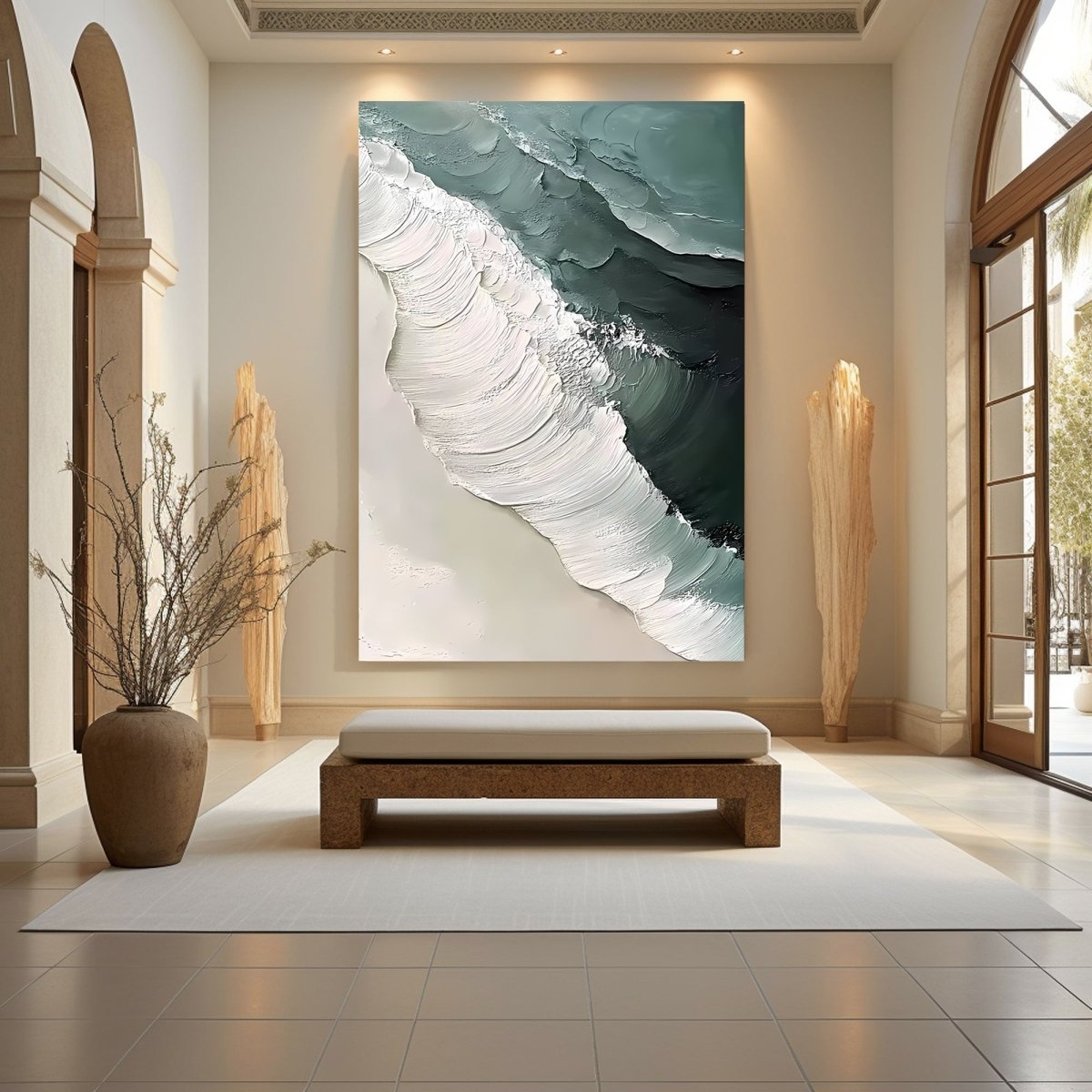 plaster art Texture Painting RAB366 - royalbrushart