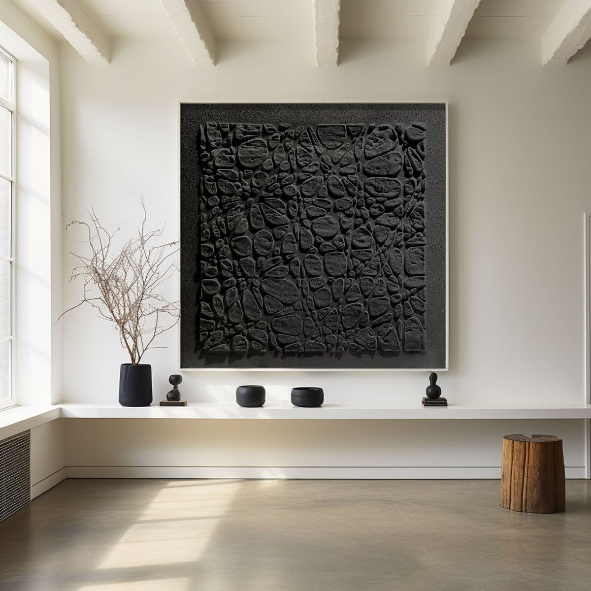 Plaster Art Texture Painting HBV210 - royalbrushart