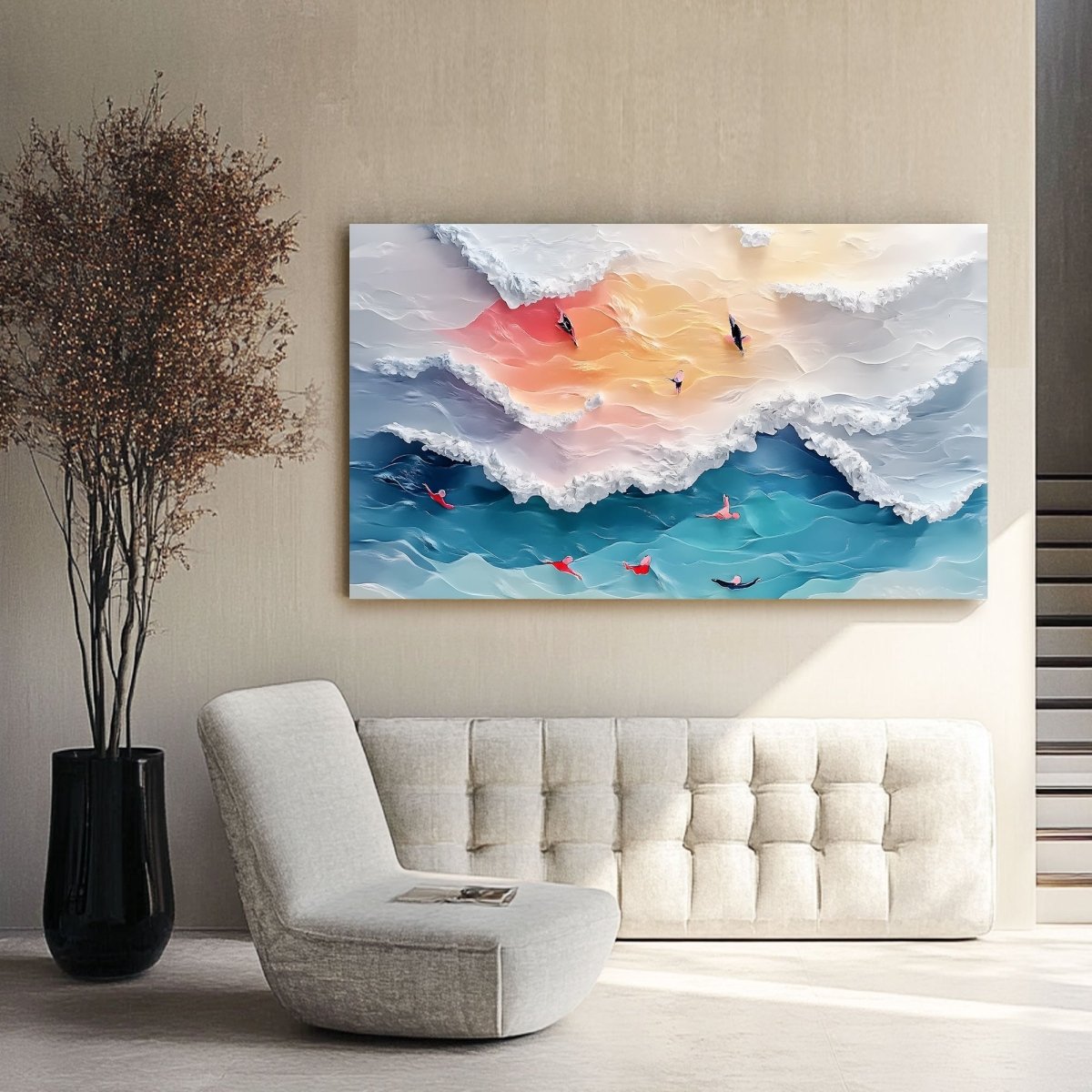 Plaster Art Texture Painting RAB684 - royalbrushart
