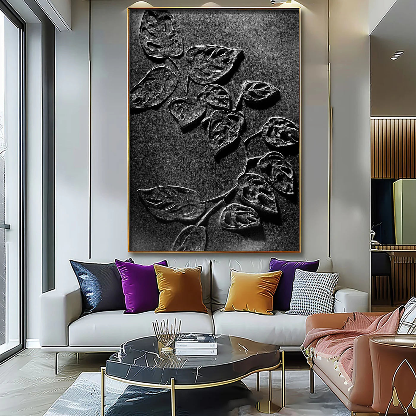 Plaster Art Texture Painting #HBV313