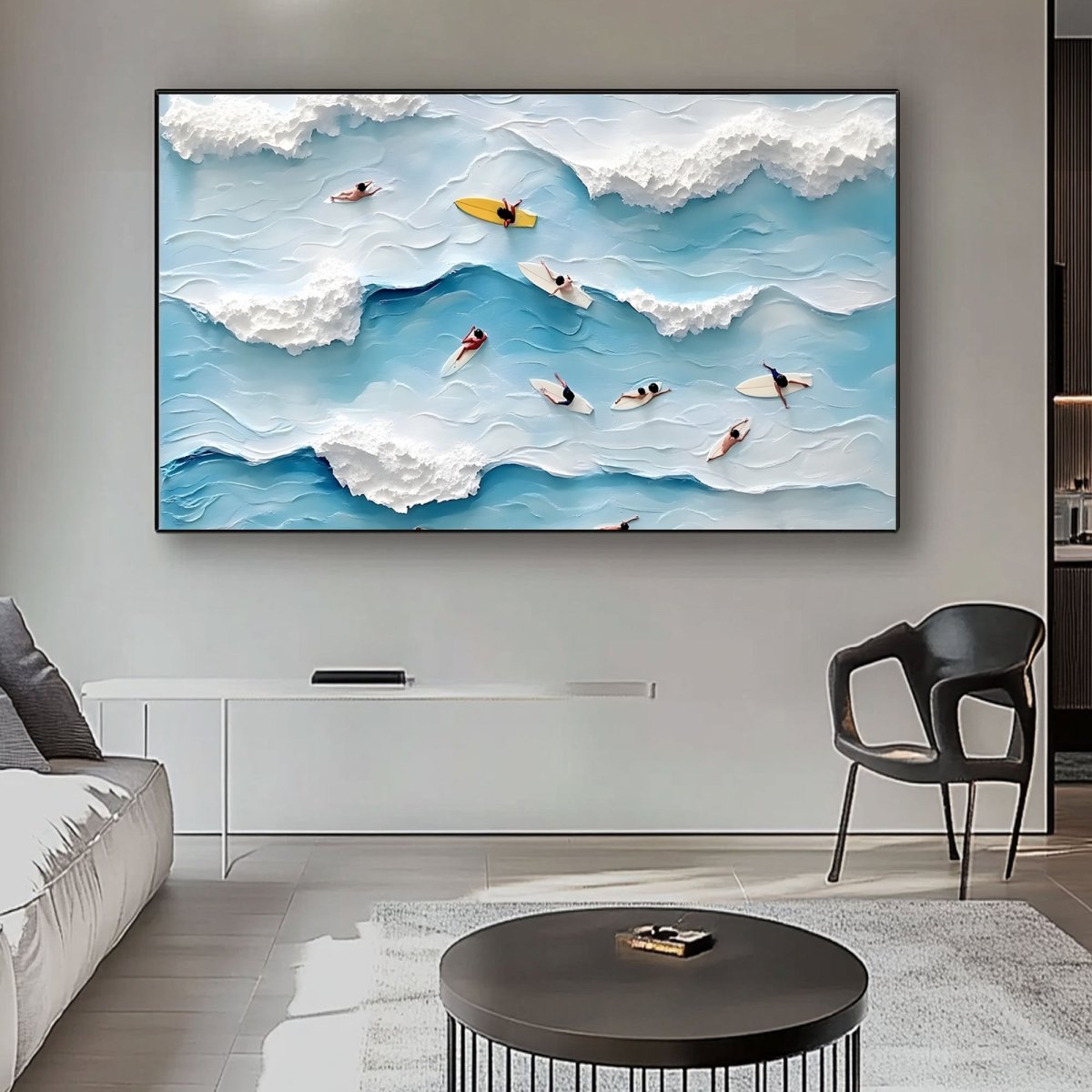 Textured Ocean Painting RAB593 - royalbrushart