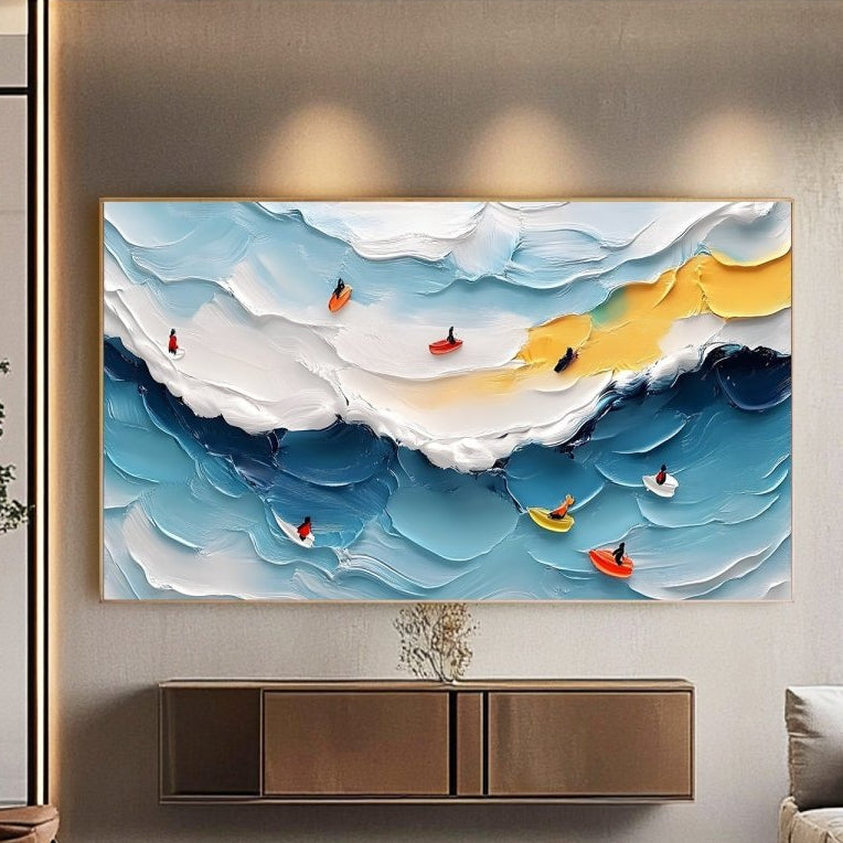 Textured Ocean Painting RAB597 - royalbrushart