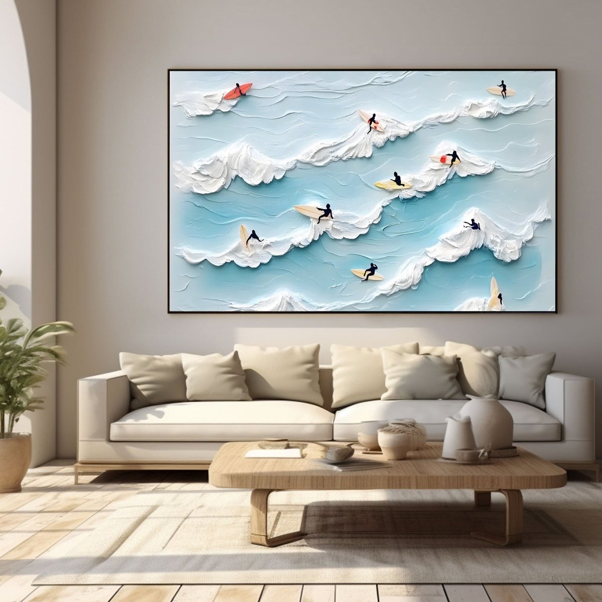 Textured Ocean Painting RAB592 - royalbrushart