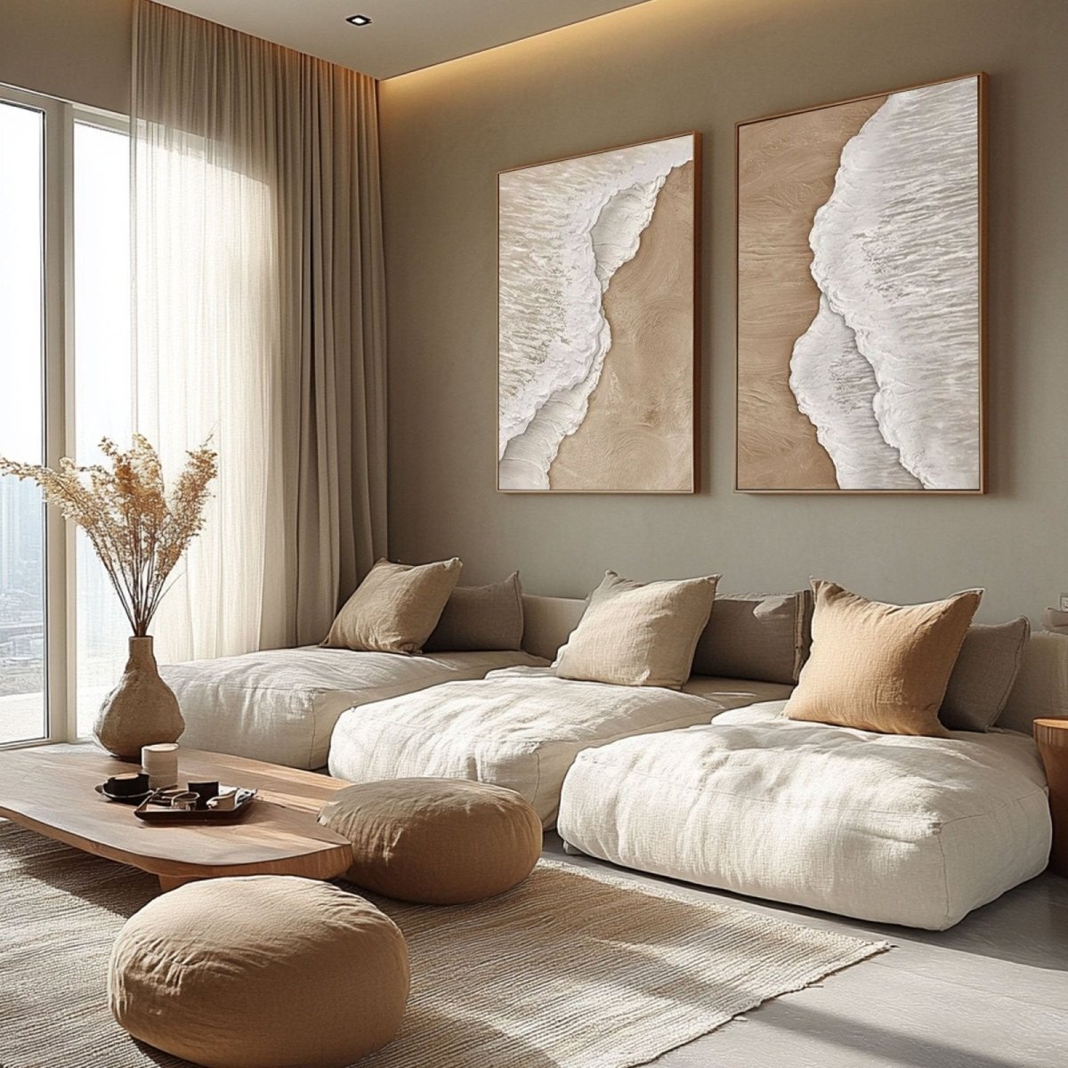 Abstract Painting Set Of 2 RAB653 - royalbrushart