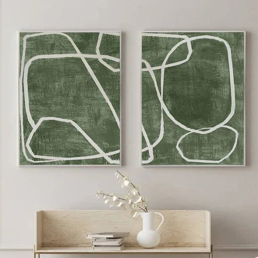 Abstract Painting Set Of 2 RAB702 - royalbrushart