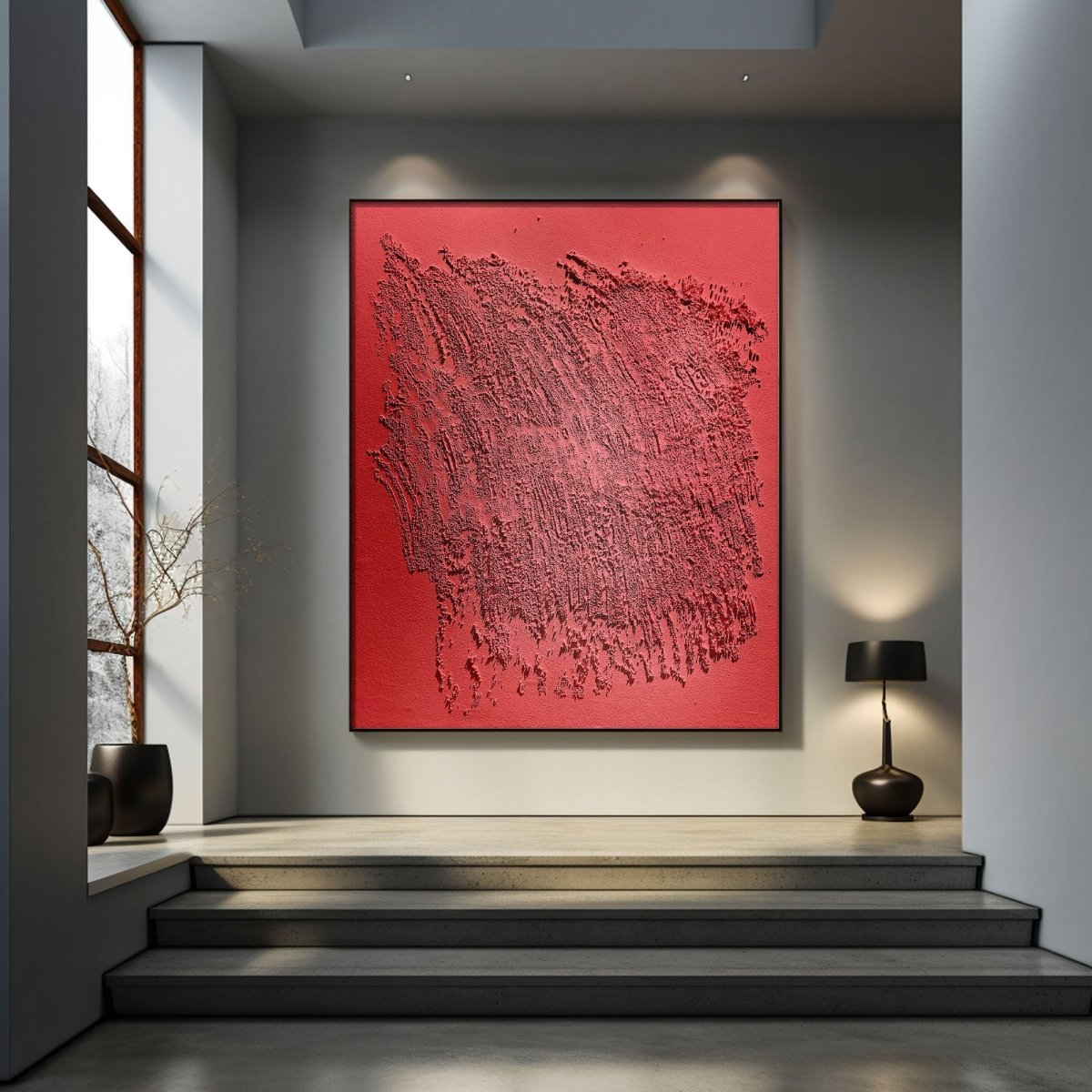 Plaster Art texture painting HBV134 - royalbrushart