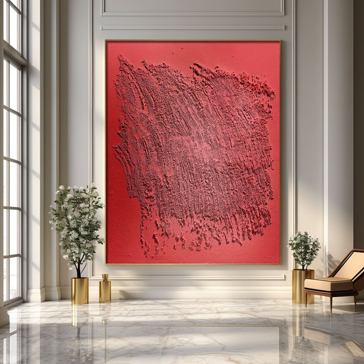 Plaster Art texture painting HBV134 - royalbrushart