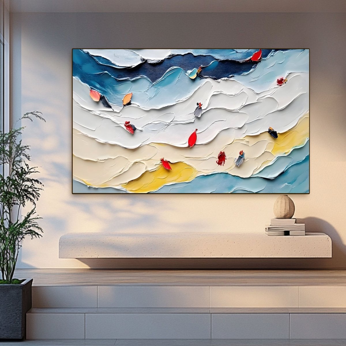 Plaster Art Texture Painting RAB685 - royalbrushart