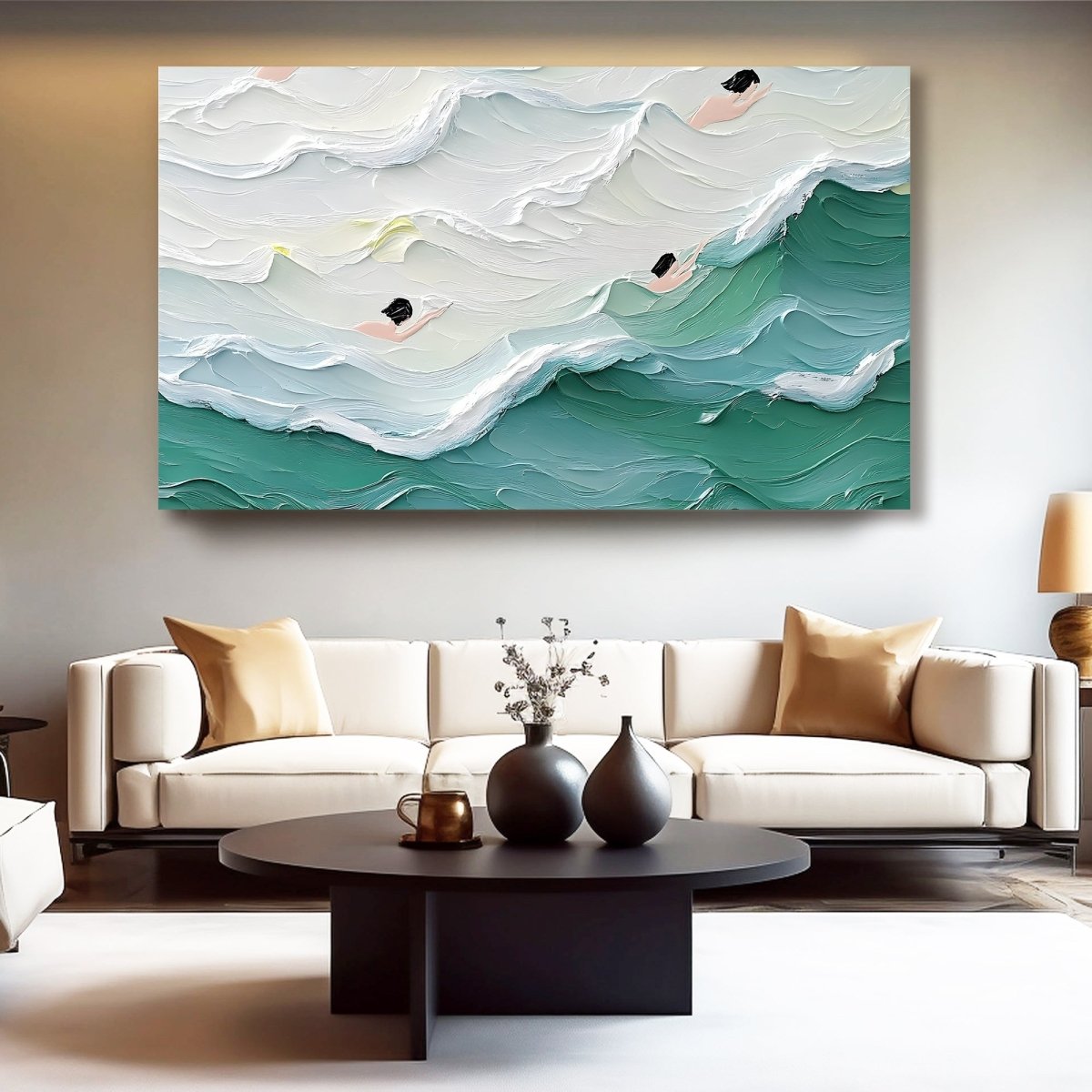 Textured Ocean Painting RAB590 - royalbrushart