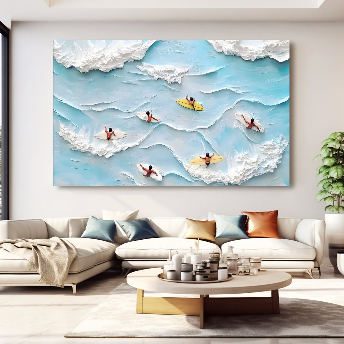 Textured Ocean Painting RAB594 - royalbrushart
