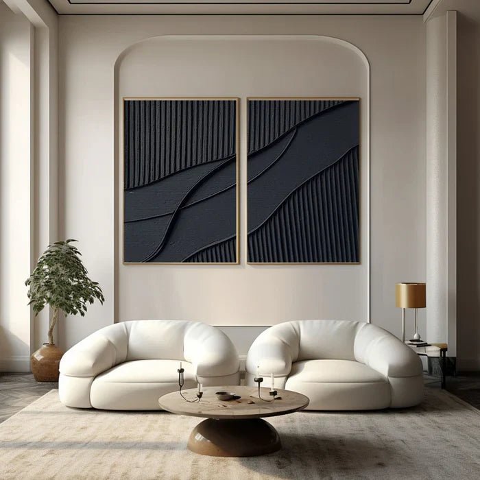 Abstract Painting Set Of 2 RAB654 - royalbrushart