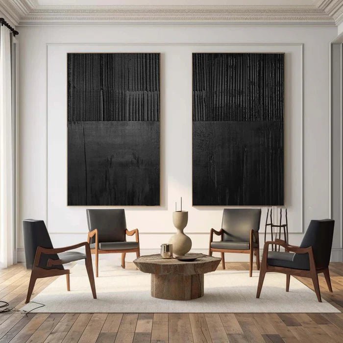 Abstract Painting Set Of 2 RAB649 - royalbrushart