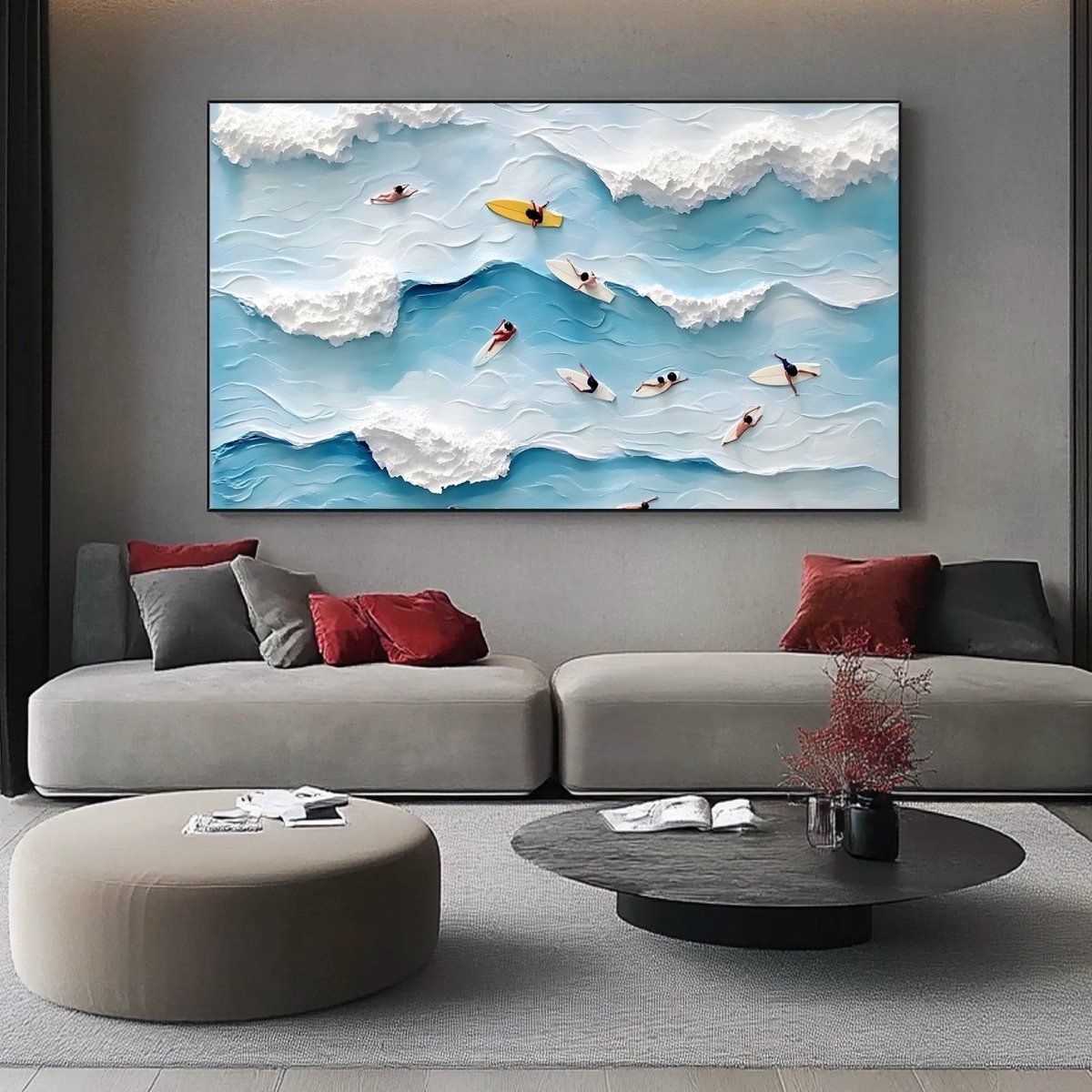 Textured Ocean Painting RAB593 - royalbrushart