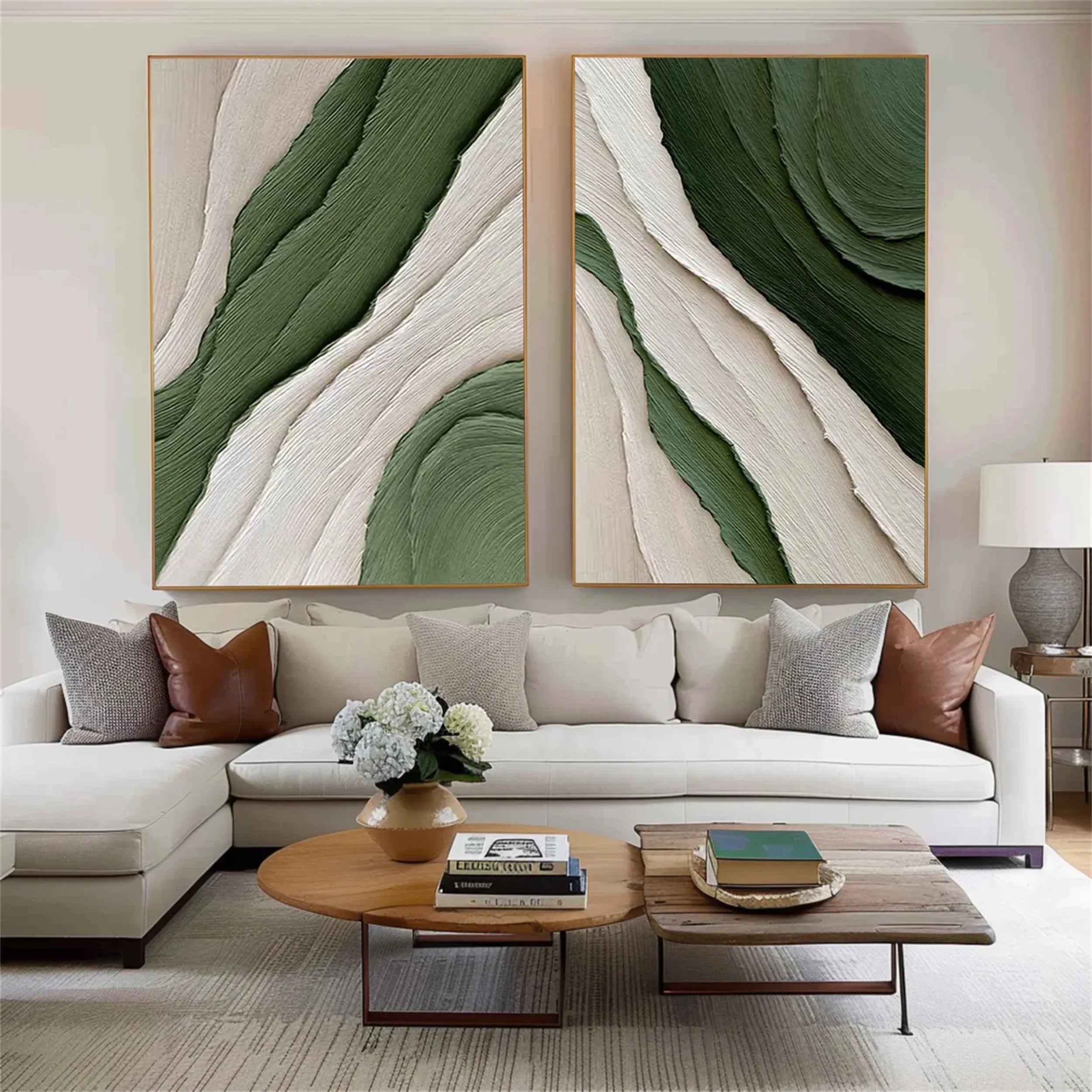 plaster art texture painting Set of 2 RAB030 - royalbrushart