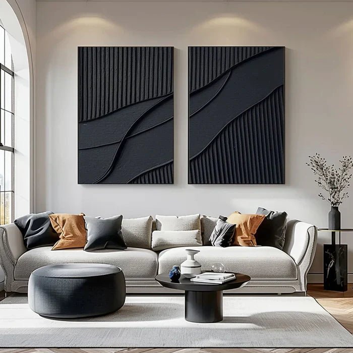 Abstract Painting Set Of 2 RAB654 - royalbrushart