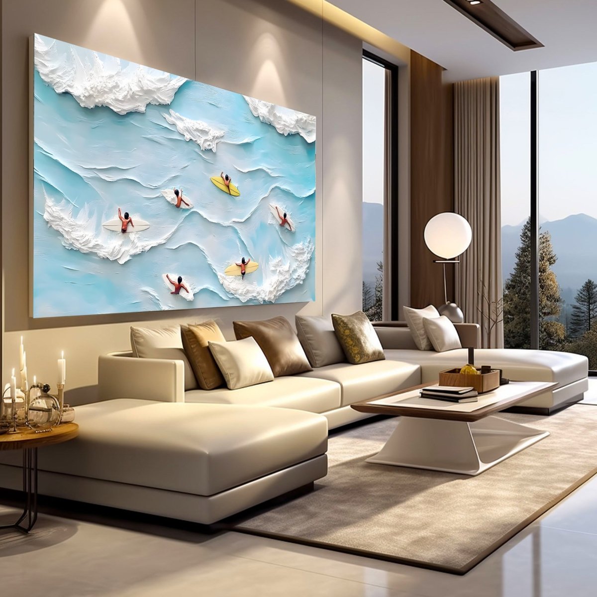 Textured Ocean Painting RAB594 - royalbrushart
