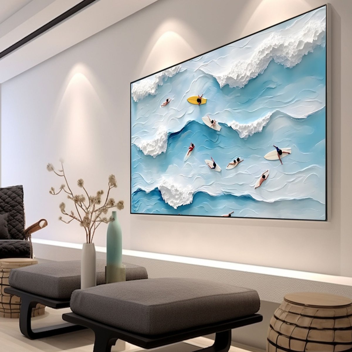 Textured Ocean Painting RAB593 - royalbrushart