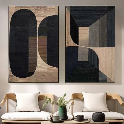 Abstract Painting Set Of 2 RAB644 - royalbrushart