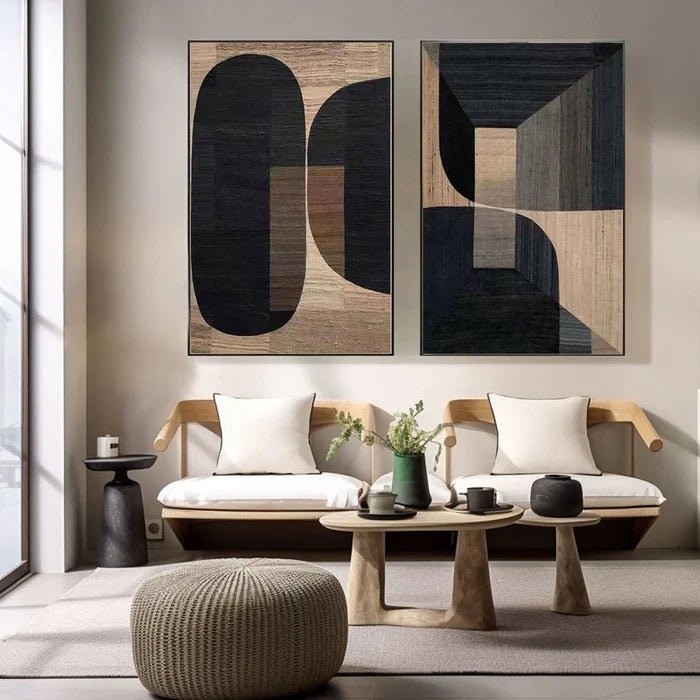 Abstract Painting Set Of 2 RAB644 - royalbrushart