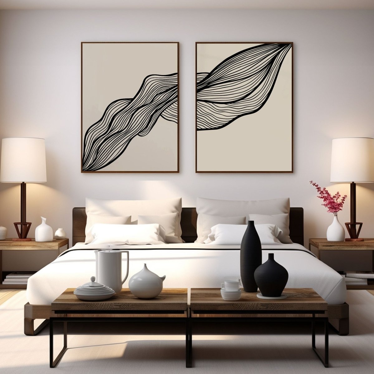 Abstract Painting Set of 2 RAB716 - royalbrushart