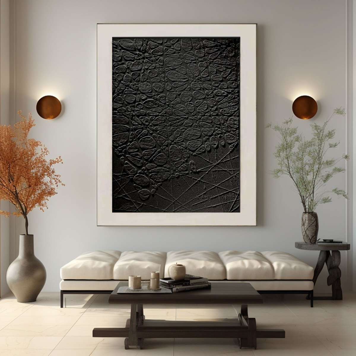 Plaster Art Texture Painting HBV325 - royalbrushart