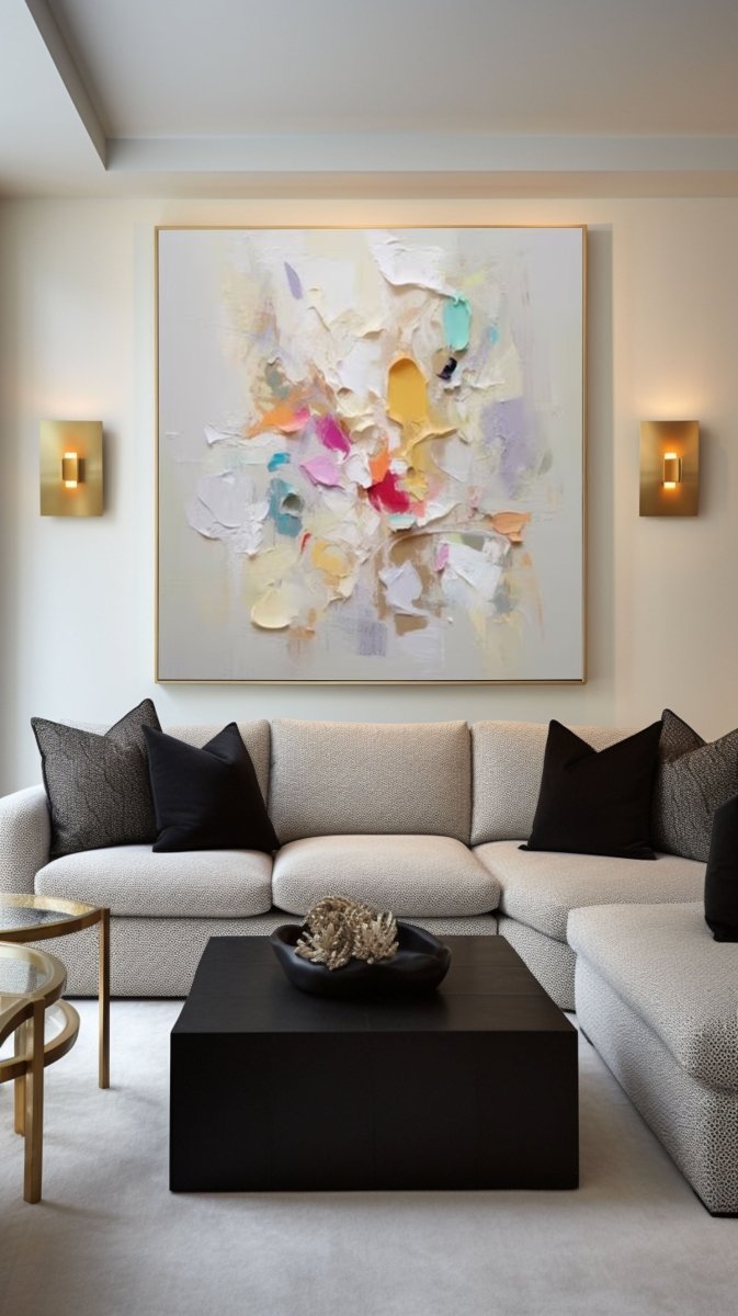 Abstract Colorful Minimalist Wall Art RAB092 - royalbrushart