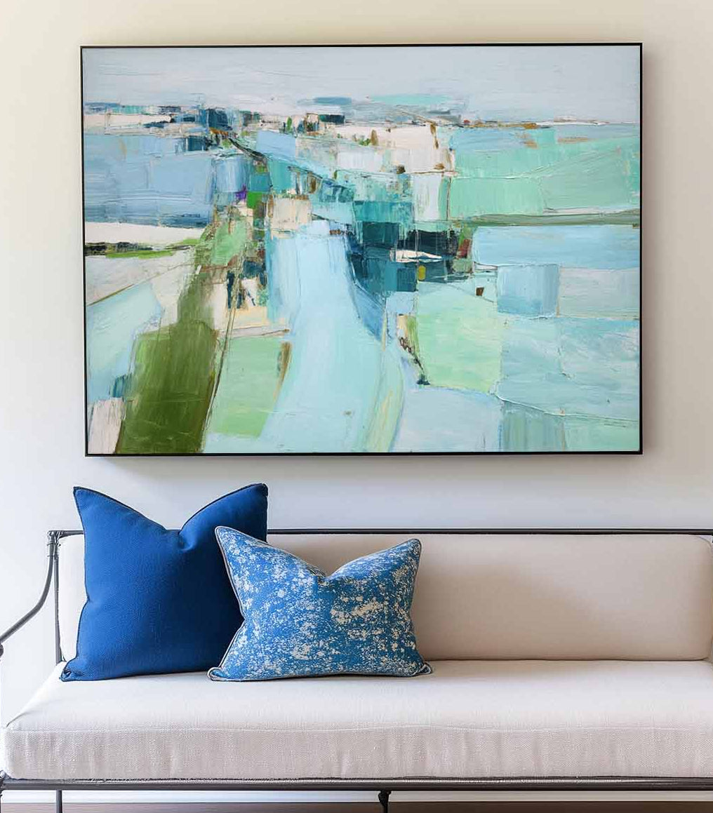 Modern Scandinavian Abstract Painting RAB205 - royalbrushart