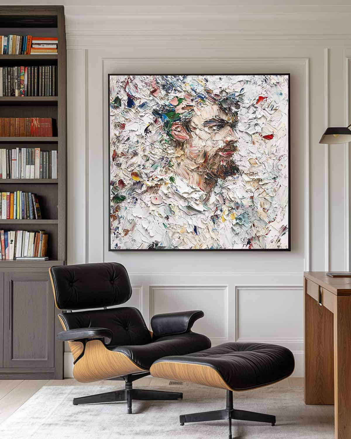 Modern Abstract Human Portrait Painting RAB187 - royalbrushart