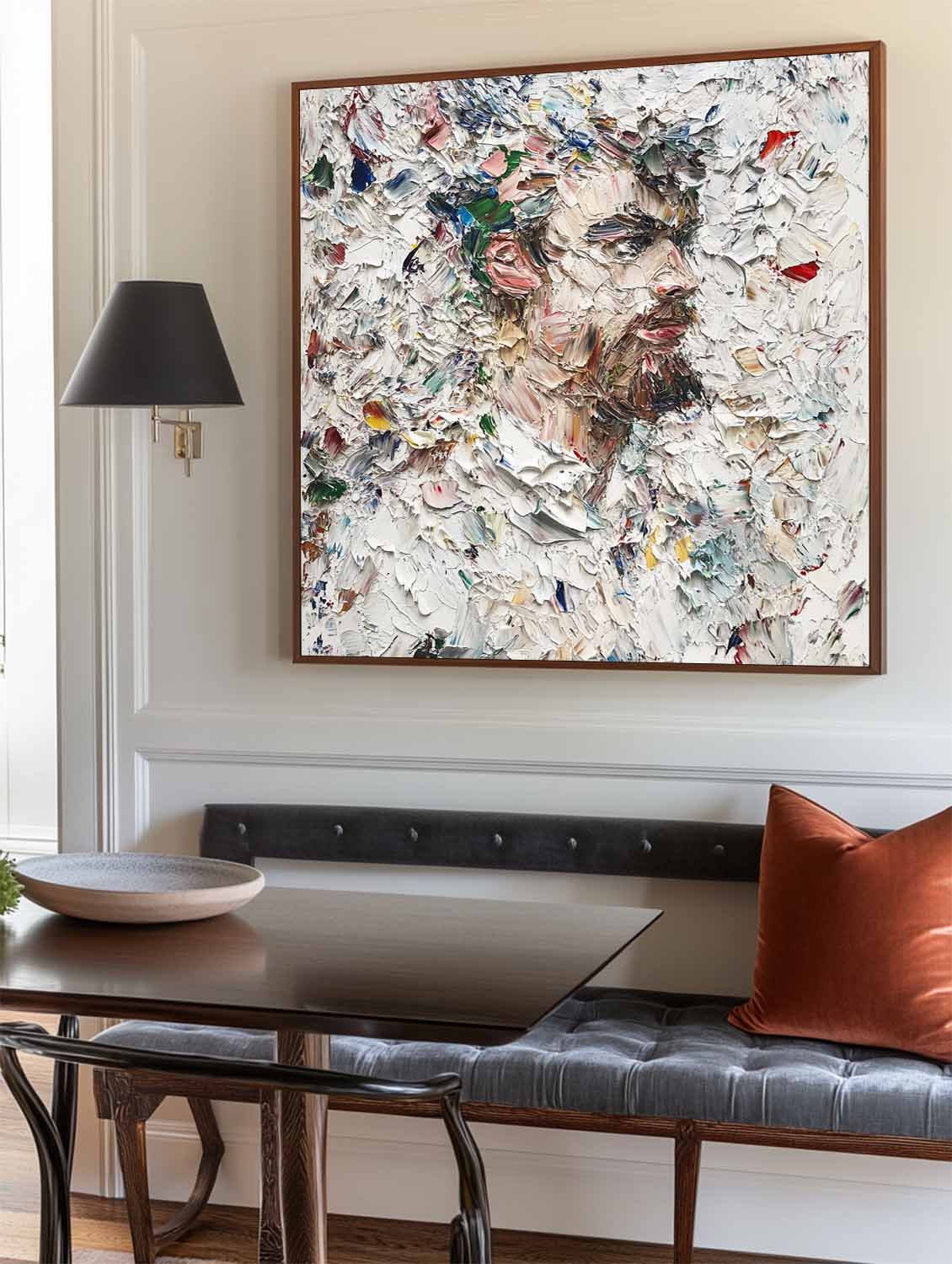 Modern Abstract Human Portrait Painting RAB187 - royalbrushart
