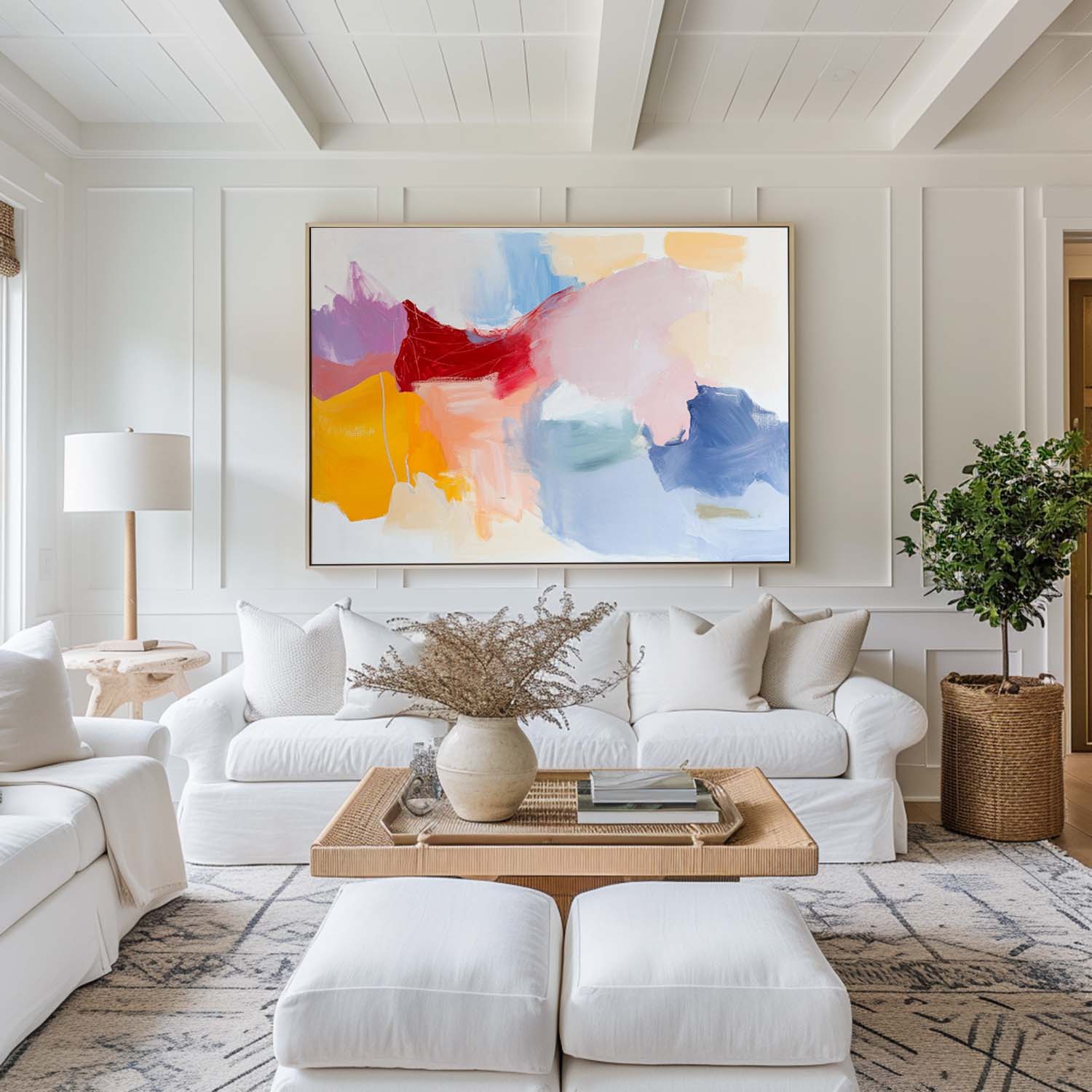 Colorful Abstract Brushstroke Art RAB191 - royalbrushart