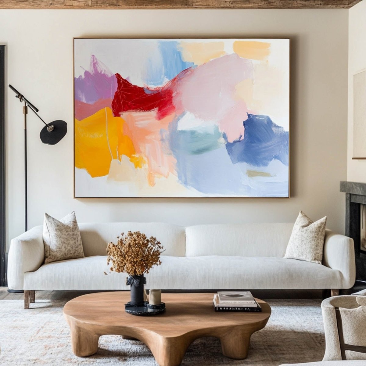 Colorful Abstract Brushstroke Art RAB191 - royalbrushart