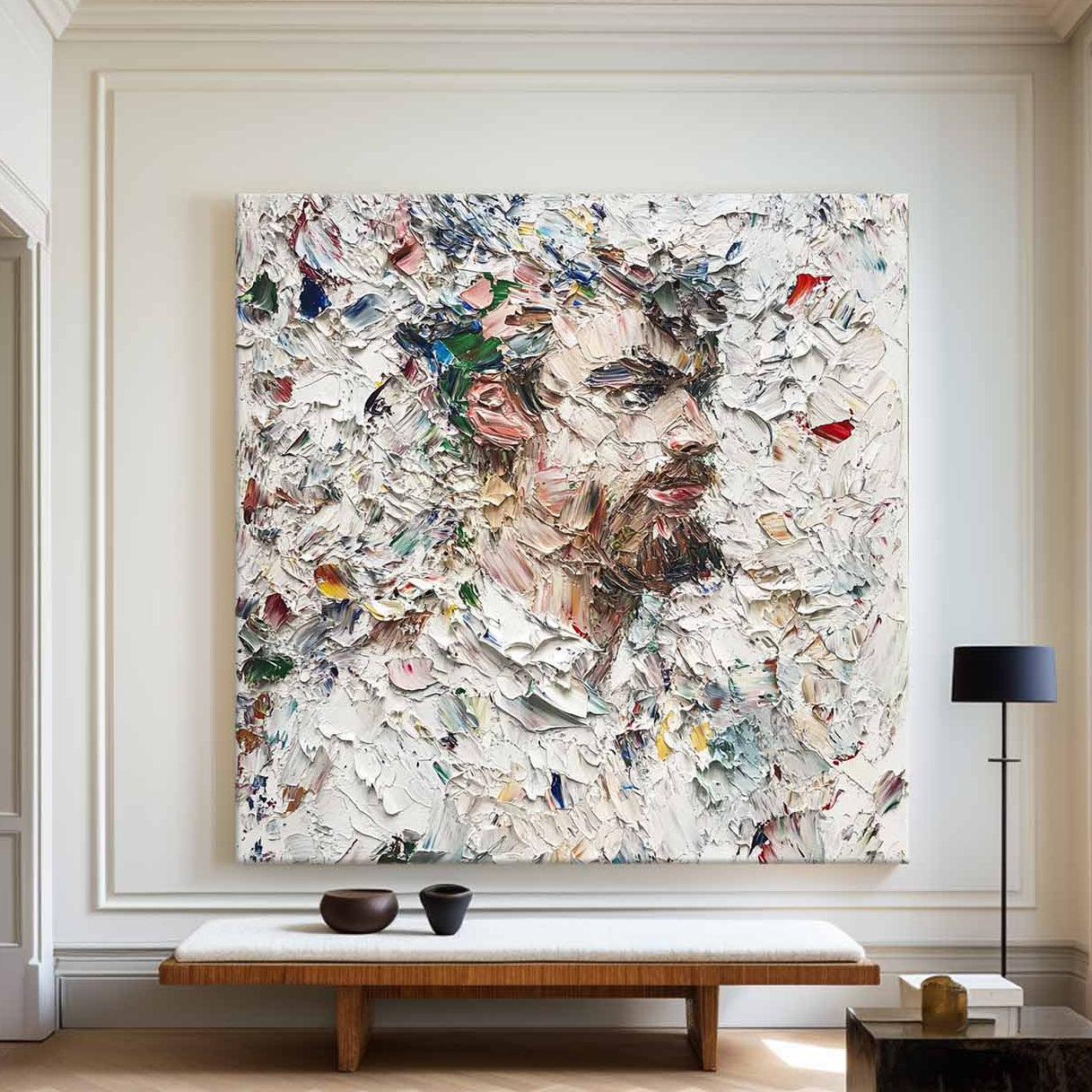 Modern Abstract Human Portrait Painting RAB187 - royalbrushart