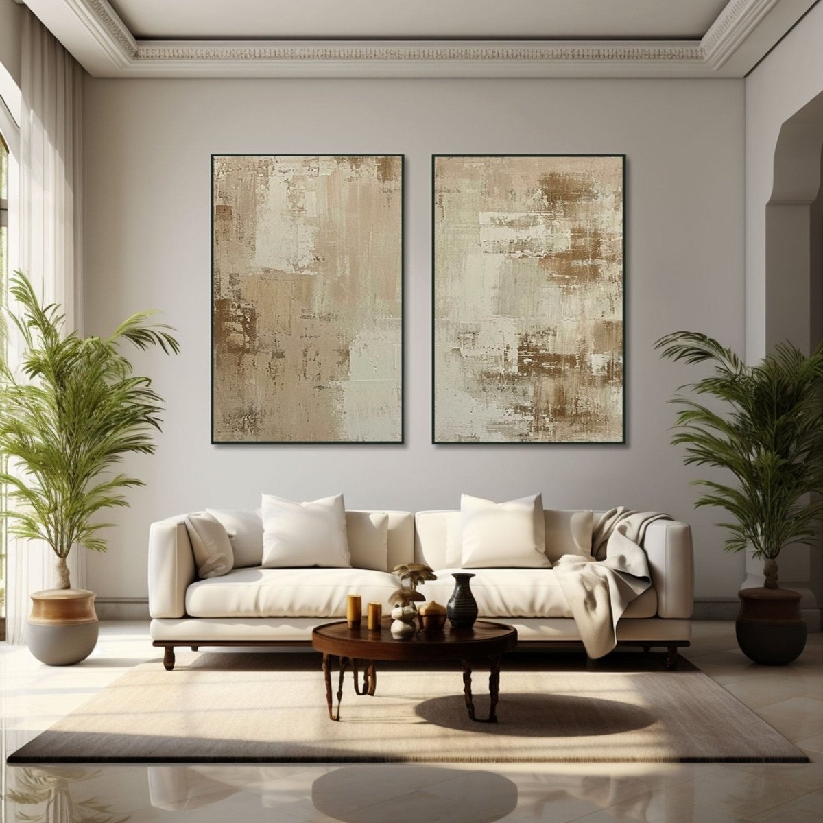 Abstract Painting Set of 2 RAB804 - royalbrushart