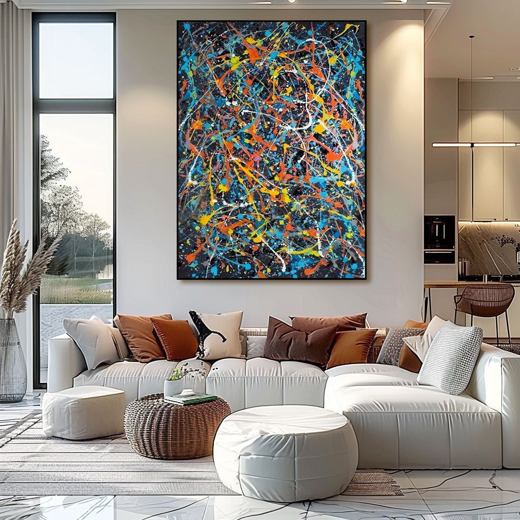 Jackson Pollock Art RAB858 - royalbrushart