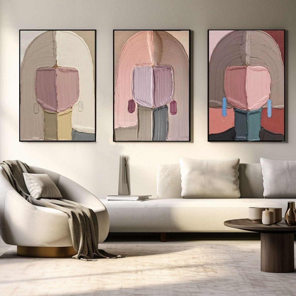 colorful Painting SET OF 3 RAB976 - royalbrushart