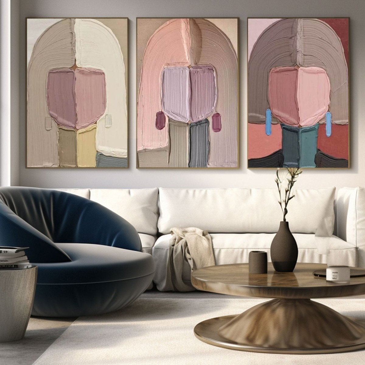 colorful Painting SET OF 3 RAB976 - royalbrushart