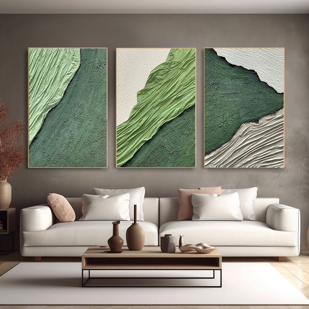 Plaster Art Texture Painting SET OF 3 RAB974 - royalbrushart